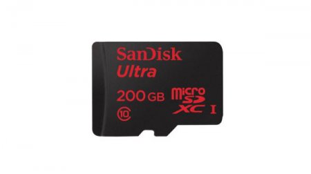 SanDisk выпустили первую в мире флешку microSD 200ГБ
